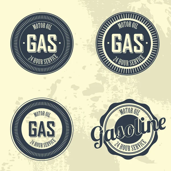 Oil industry labels — Stock Vector