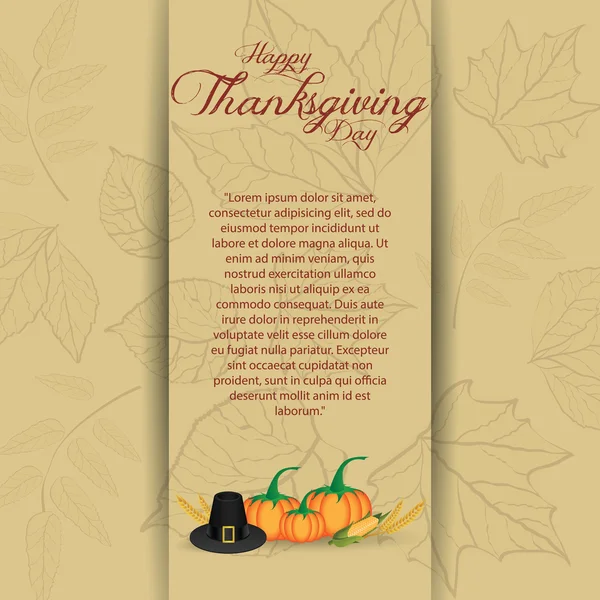 Thanksgiving day — Stock Vector