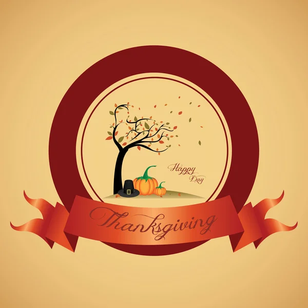 Thanksgiving daglabel — Stockvector