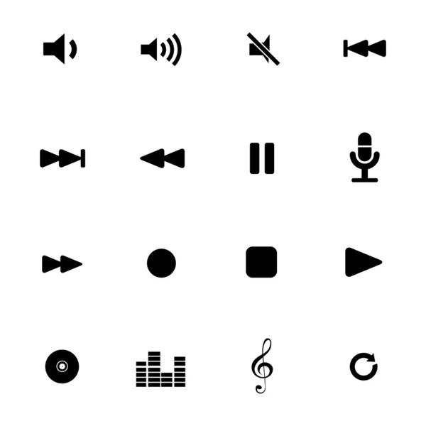 Muziekiconen — Stockvector