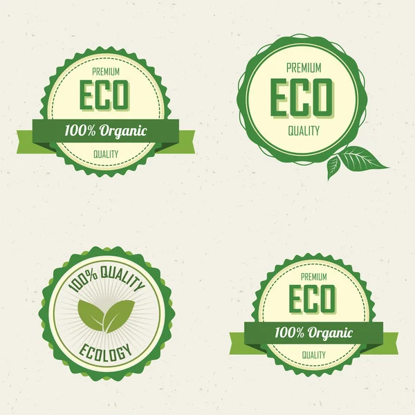 Sustainability labels — Stock Vector