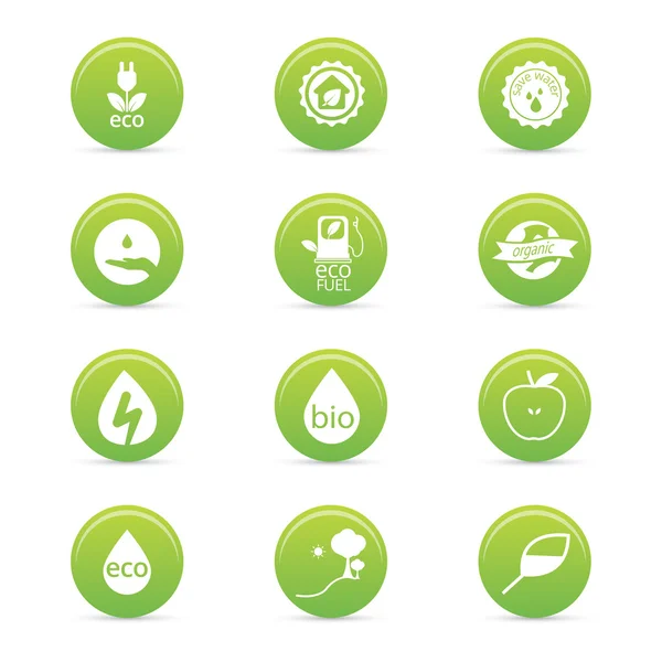 Sustainability icons — Stock Vector