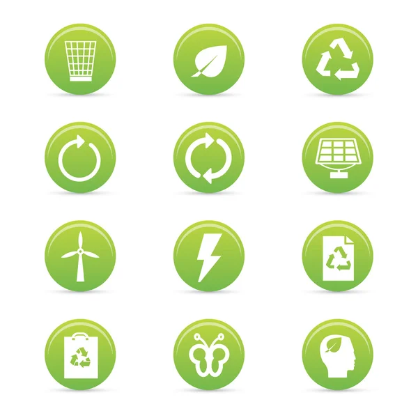 Sustainability icons — Stock Vector