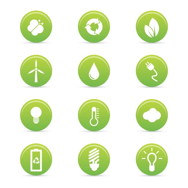 Iconos de sostenibilidad — Vector de stock