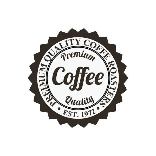 Etiqueta de café — Vetor de Stock
