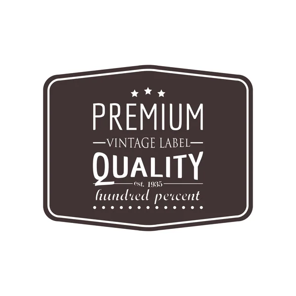 Premium label — Stock Vector