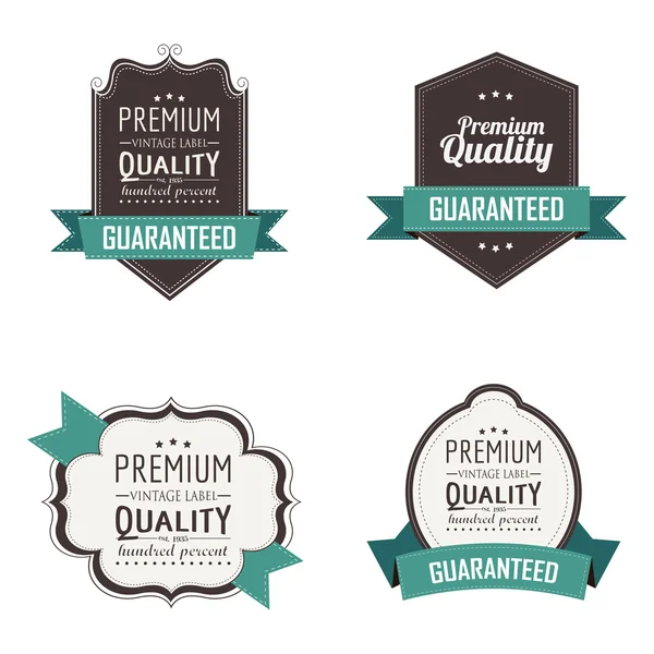 Premium labels — Stock Vector