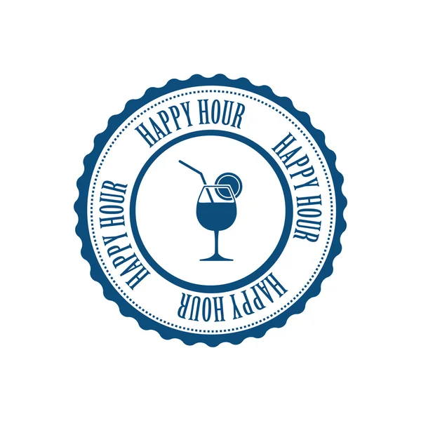 Happy hour logo Vector Art Stock Images Depositphotos
