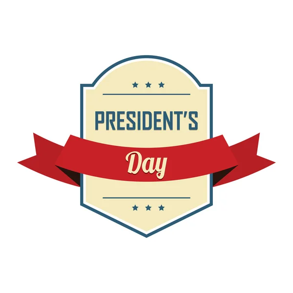 Label du jour du Président — Image vectorielle