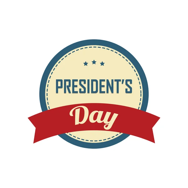 Etiqueta del día del Presidente — Archivo Imágenes Vectoriales