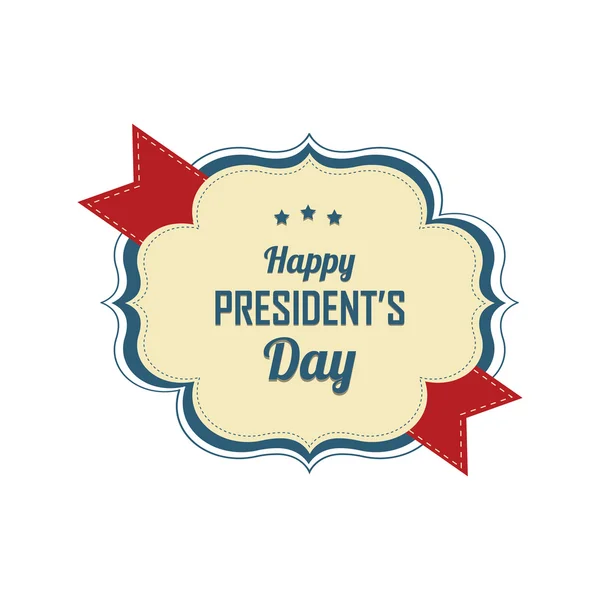 President's day label — Stock Vector