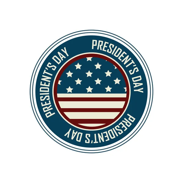 Label du jour du Président — Image vectorielle