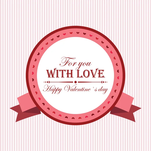 Valentine's Day label — Stock Vector