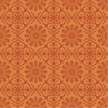 Dikişsiz desen Hint süsleme