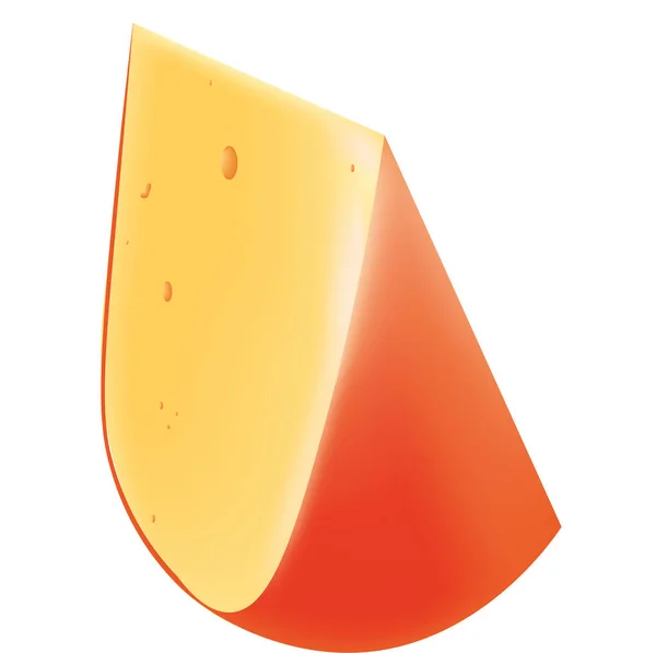 Feta Cheese Illustration Tasty — Stock Vector