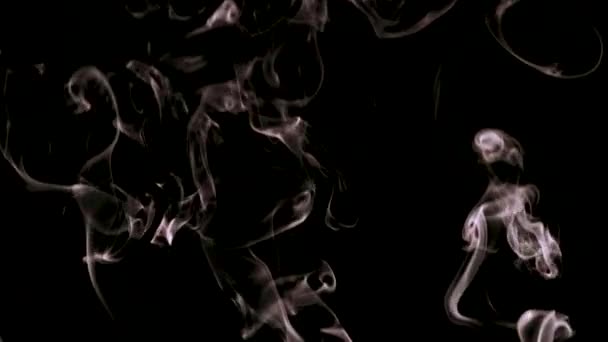 Fumée Est Filmée Ralenti Gros Plan — Video