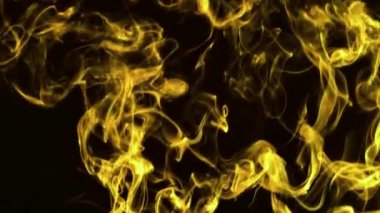 Yangın ağır çekimde ve büyük çekimde çekildi..