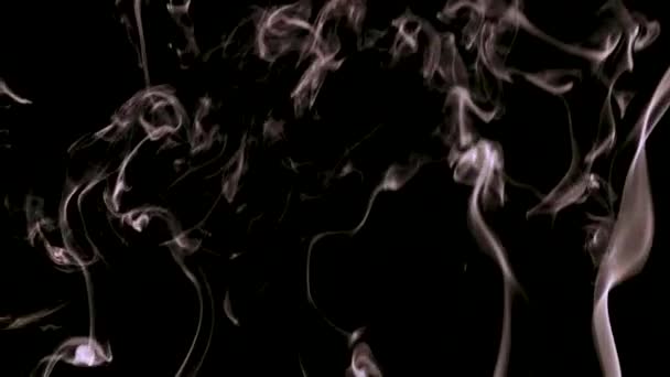 Smoke was filmed in slow motion and close-up. — Stock Video