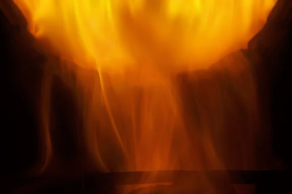 Fogo e chamas - forma abstrata — Fotografia de Stock