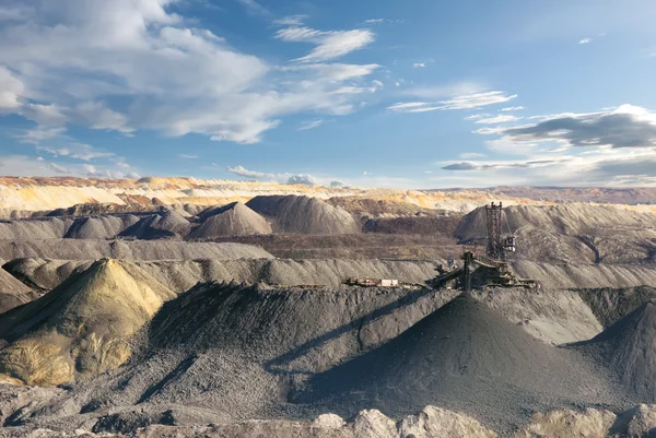 Açık döküm madencilik - benim kömür — Stok fotoğraf