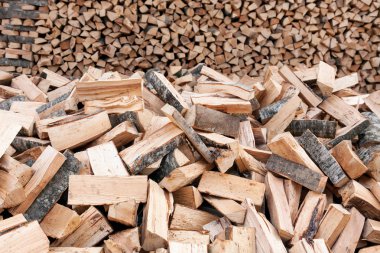 Bunch of wooden logs clipart