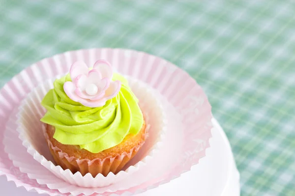 Vackra färska cupcake. selektiv inriktning — Stockfoto