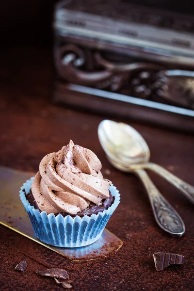 Chocolate cupcake — Stock Photo, Image