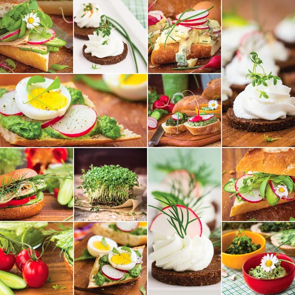 Food collage — Stock Photo, Image