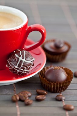 espresso ve çikolatalar