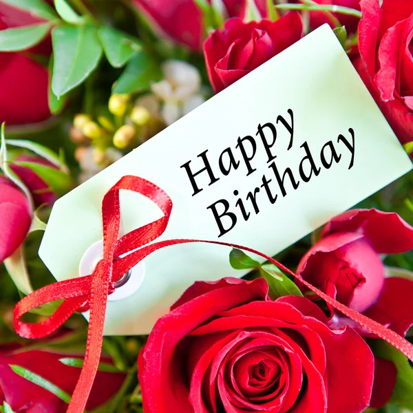doğum günü için kırmızı gül