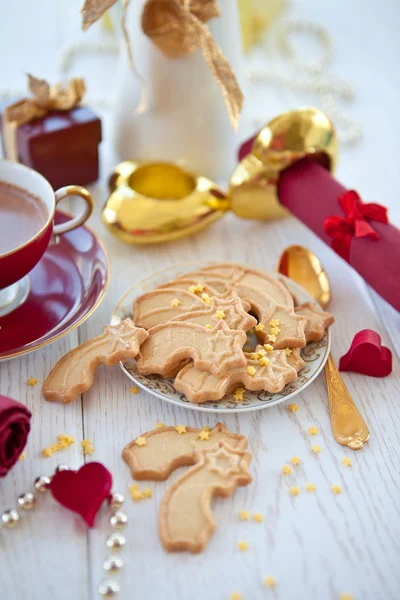 Star-shaped cookies — Stock Photo, Image