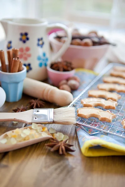 Ingredients for christmas baking — Stock Photo, Image