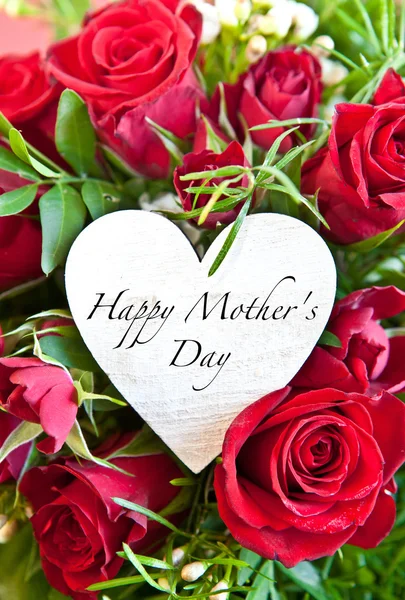 Red roses for mother's day — Stock Photo, Image