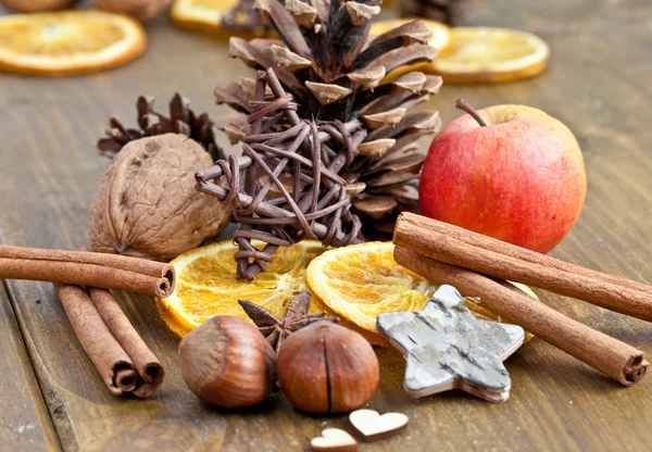Winter spices for christmas — Stock Photo, Image
