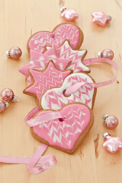 Kolorowe ciasteczka na Boże Narodzenie — Zdjęcie stockowe