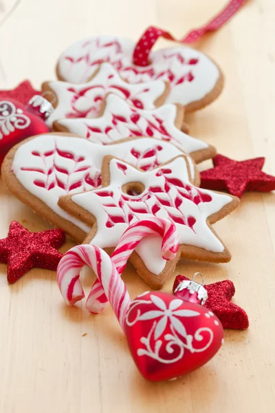 Kolorowe ciasteczka na Boże Narodzenie — Zdjęcie stockowe