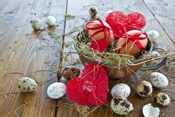 Various raw eggs — Stock Photo, Image