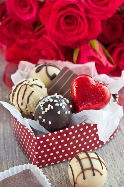 Variety of chocolates — Stock Photo, Image