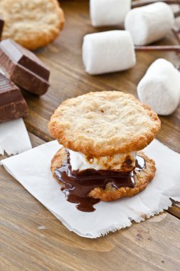Homemade S'mores clipart