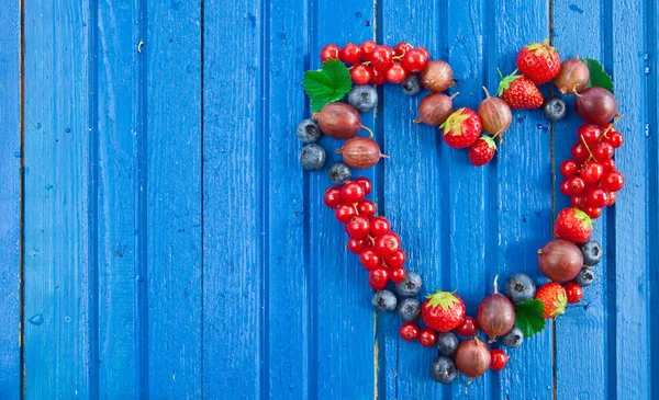 Background with fresh berries — Stock Photo, Image