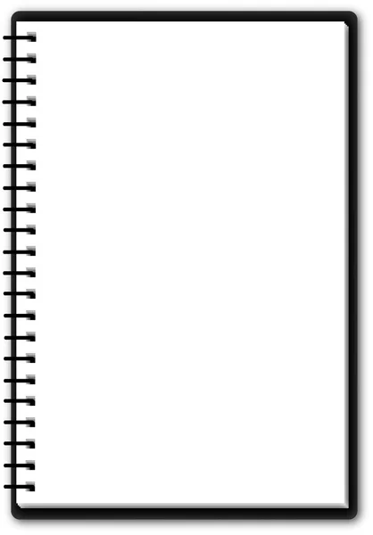 Usable notepad (single page) — Stock Vector