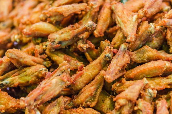 Plenty of fried chicken wing — Stock Photo, Image