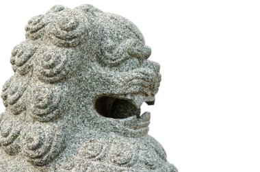 Taş aslan heykeli (izole)