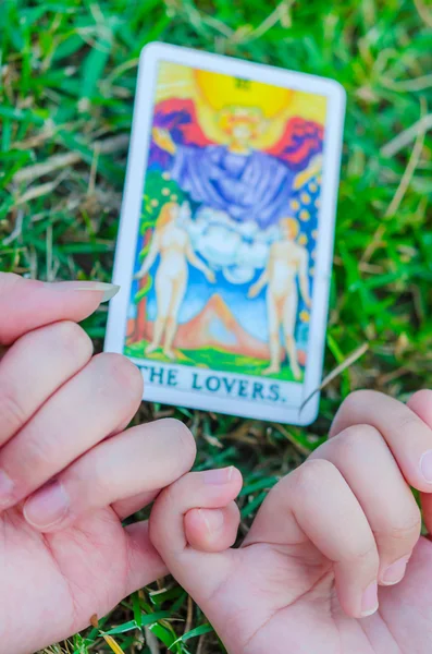 Lover Tarot make Real Love — Stock Photo, Image