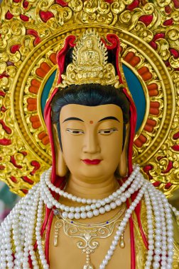 The face of Quan Yin Bodhisattva clipart