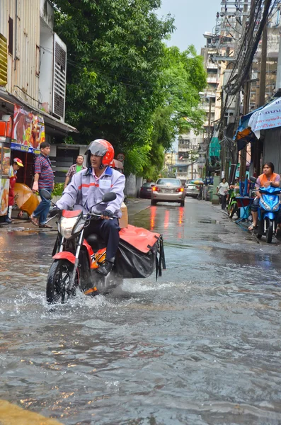 Overstromingen in bangkok 2012 — Stockfoto