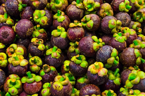 Mangostano frutta in vendita — Foto Stock