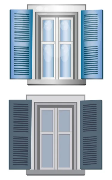 Dos ventanas hechas por vector — Vector de stock