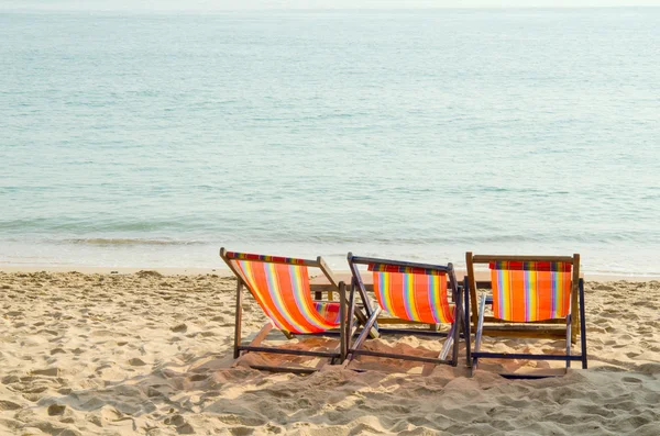 Chairs beach — Stock Photo, Image
