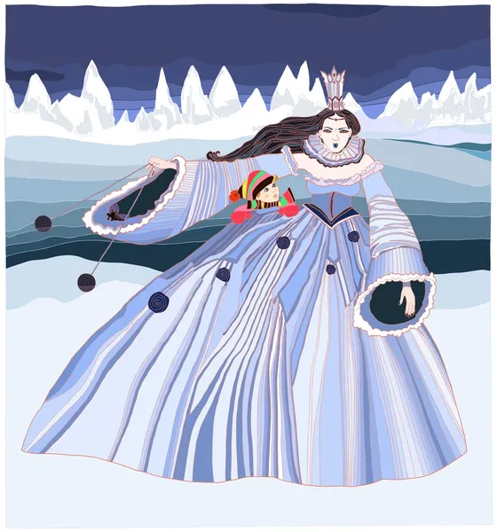 Snow Queen — Stock Vector